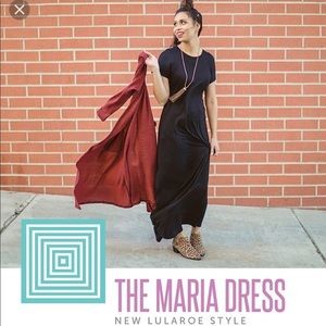 Solid Black Maria dress